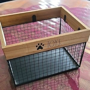 Rae Dunn Dog Toy Bin